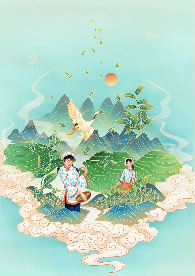 茶插画1-花瓣网