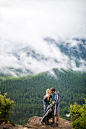 Outdoorsy & Adventurous Engagement Shoot by  J Tobiason Photography