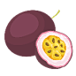 食品生鲜水果插画装饰类百香果手绘风动态贴纸