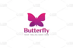 butterfly logo and icon