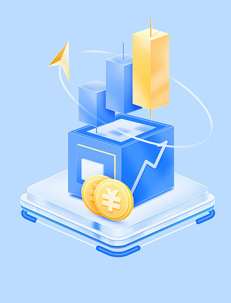 金融理财基金股票K线元素微软风