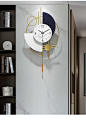 北欧轻奢免打孔钟表挂钟客厅家用时钟挂墙上创意个性艺术装饰挂表-tmall.com天猫