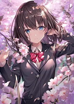 樱花插画图片壁纸