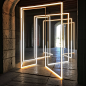 stf1885
12w



modern ligt art instalation Carlos Scarpa style , Lights are escaping Creating an enlightenment effect.