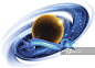 Vortex space background