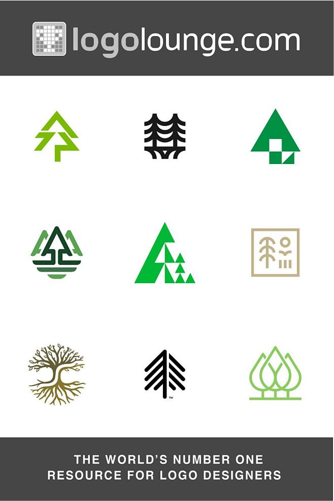 其中包括图片："Tree" Logos