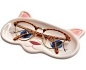 Who better to keep an eye on your glasses whilst you're not wearing them than this lovely feline? Our delightful tray is shaped like a cat's face and is the perfect