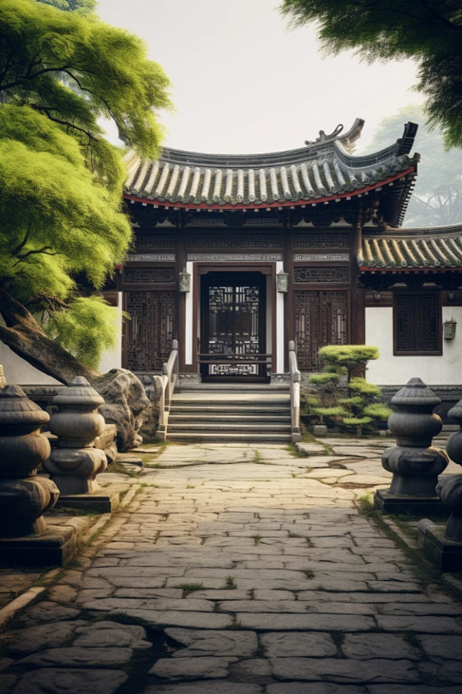 古代建筑四合院大门建筑摄影图-花瓣网