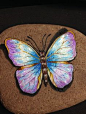 Hand Painted Rock Art Paintings Butterfly Martha Winenger | eBay | Art | Pinterest | Hand Painted Rocks, Rock Art and Painted Rocks