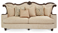 Victoria Palace Wood Trim Sofa traditional-sofas