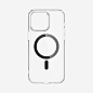 ACS06717 - iPhone 15 Pro 碳纤维超混合手机壳 (MagFit)，展示手机壳内部