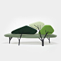 Borghese Sofa : Gabriel Upholstery 4 Colours : Borghese is a sofa designed by Noé Duchaufour Lawrance with a metal structure that reproduces branches of a tree on.
