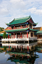 昆明,云南省,湖,中国,建筑外部,清朝,水,园林,天空,公园