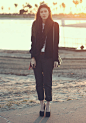 Canvas Lands End Blazer Pants And Tshirt