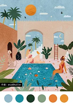 #资源君# 插画与配色。 ​​​​