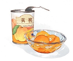 叮叮叮呀采集到插画-食物