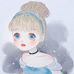 由不得你停歇采集到插画女孩