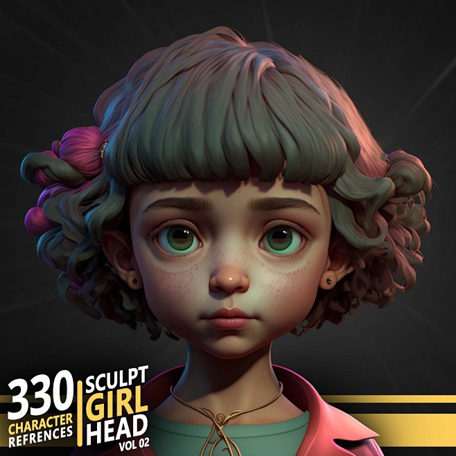 330 Sculpt Girl Head...