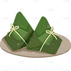 中华美食类插画贴纸-粽子