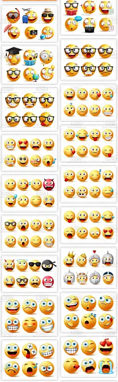 搞笑卡通趣味表情包手绘头像ai矢量高清图标图库超萌平面设计素材-淘宝网