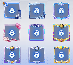 大婷子吖采集到【UI】头像框