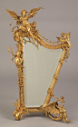 Lot: A Fine Gilt Bronze Harp Form Mirror, Lot Number: 0277, Starting Bid: $1,000, Auctioneer: Cottone Auctions, Auction: Fine Art, Antique and Modern Design Auction, Date: March 25th, 2017 CET