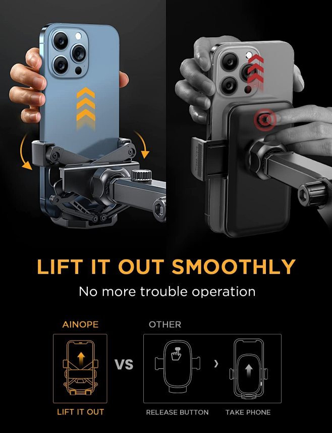 AINOPE Phone Mount for Car 2022 Upgrade 31 Gravity Car