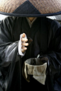 A Shuudoushi monk at the Kiyomizudera temple, Kyoto, Japan: 