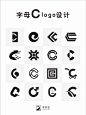 200个C字母的创意logo设计 - 小红书