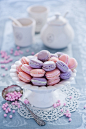 食品,甜食,室内,桌布,汤匙_166612458_Macarons_创意图片_Getty Images China