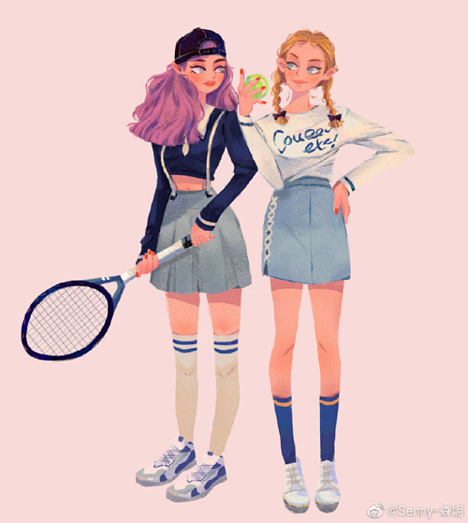 Senny-森妮的少女风人物插画  学员...