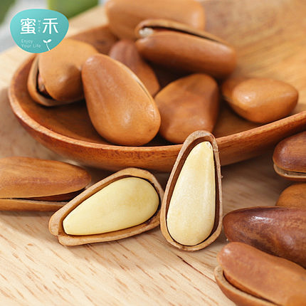 新货东北松子500g坚果罐装手剥开口原味...