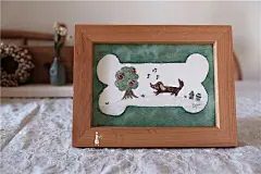 现货 海鸥食堂 相框日本制作家水彩画 手绘 治愈小画进店必收含框-淘宝网