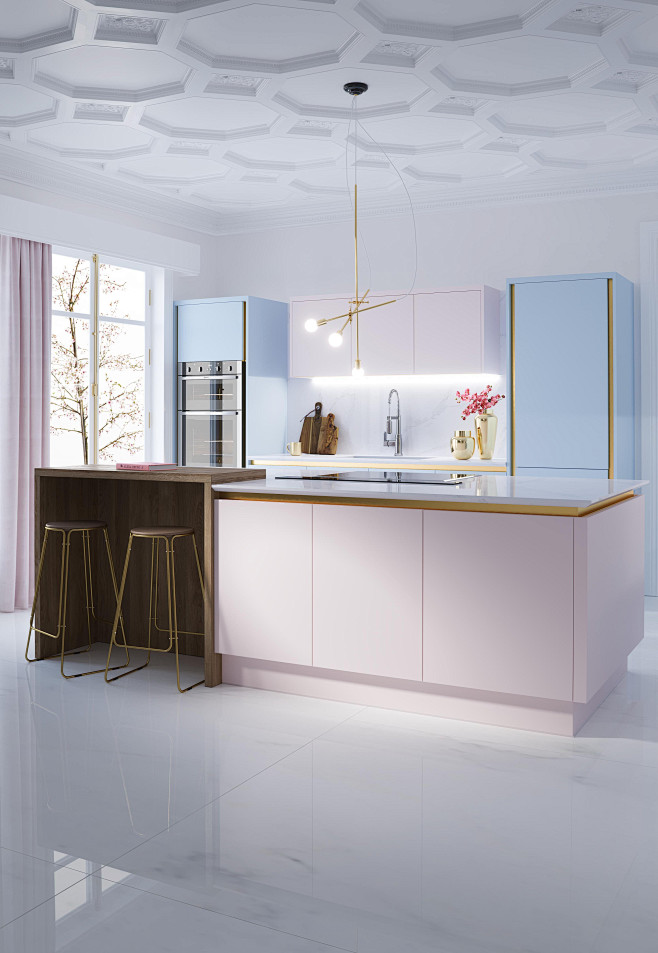 Macaroon CGI kitchen...