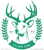 鹿logo一班班徽胸标