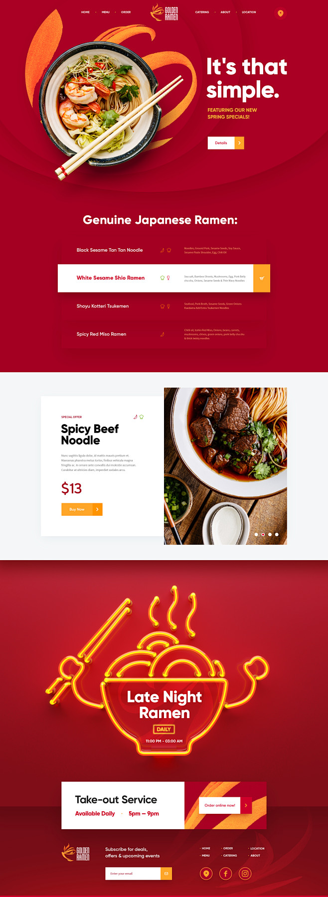 Ramen restaurant web...