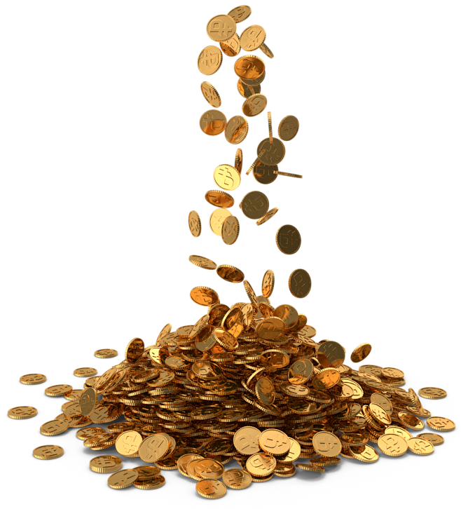 Pile of Gold Coins R...