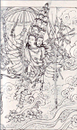 封神演义人物白描_封神榜吧_百度贴吧