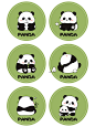 熊猫卡通图案ip设计