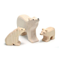 Nova Natural Toys & Crafts - polar bear set: 