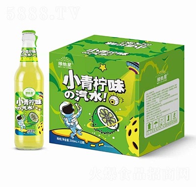 维他星小青柠味果汁汽水500mlX12瓶...