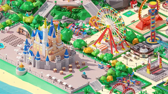 Amusement park 1-花瓣网