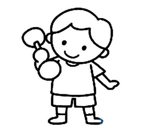 儿童简笔画小孩