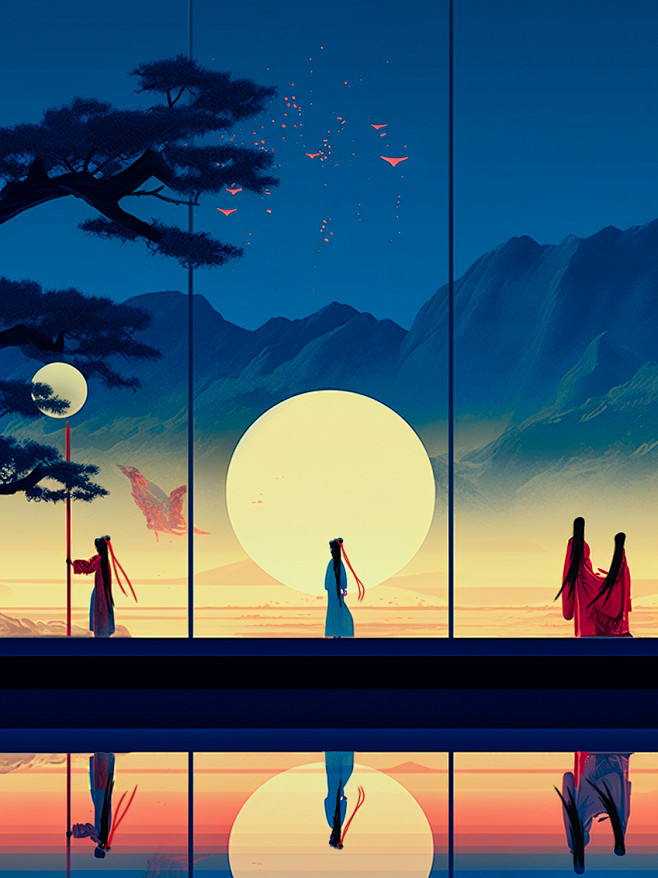 中秋节AI生成素材图 (11)