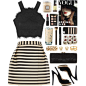 A fashion look from January 2015 featuring Topshop, mini skirt and platform pumps. Browse and shop related looks.