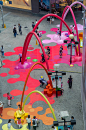 上海Paint Drop互动装置艺术设计 | 100architects_景观中国