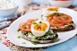 Rye toast sandwiches with egg, tomato and soft cheese by Katia White on 500px