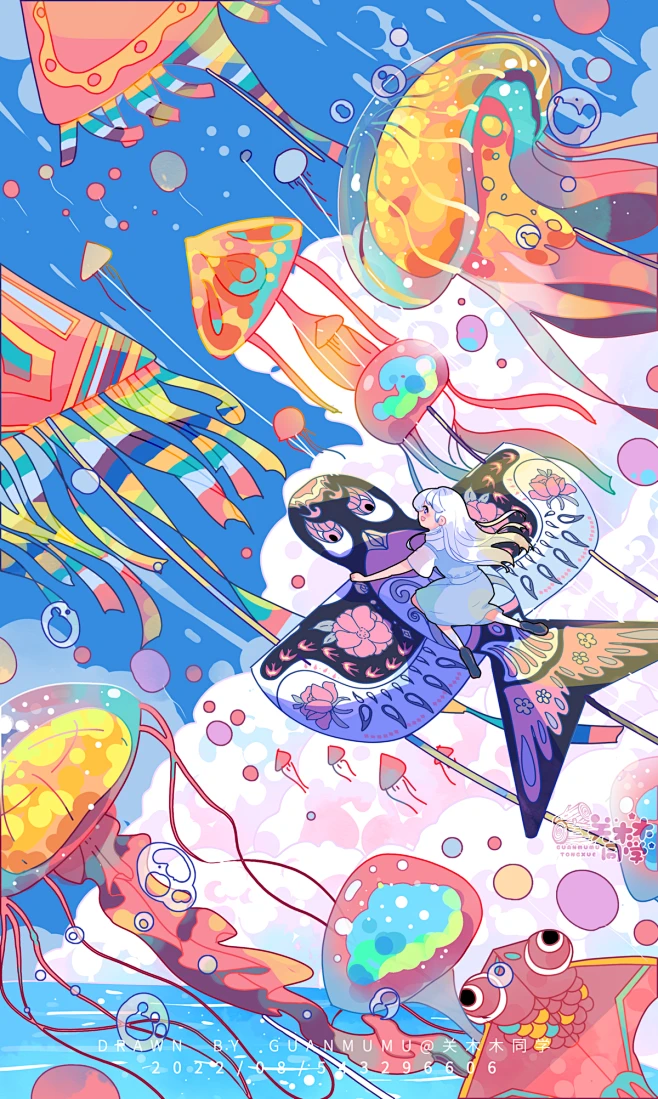 七八月的梦幻系_关木木同学__插画师作品_涂鸦王国gracg.com图片_工作/插画图片素材-花瓣网