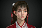girl, euginnx _Wu : 这一次是尝试在Marmoset Toolbag 中制作高精度的角色效果。整体还不错 。关键是即时显示，省去了很多渲染时间，细节方面都可以很好的体现。
毛发是面片做的，在maya中显示的也很棒。最大的突破就是在Substance Painter里面把人物的皮肤效果做的还比较好。 和最终效果相差不大。
这是第一期网络班制作的次时代案例。第二期准在筹备招生中。。。欢迎加QQ交流群。573865742