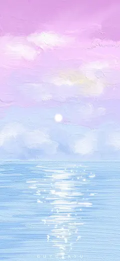 cr.微博@谷雨芽郁__200903_风景 油画 质感 手机壁纸